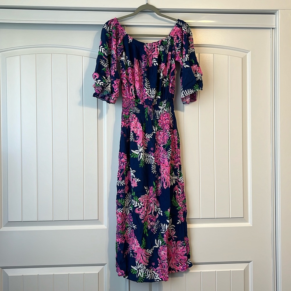 NEW WITH TAGS: Lilly Pulitzer Midi Dress. Size M.